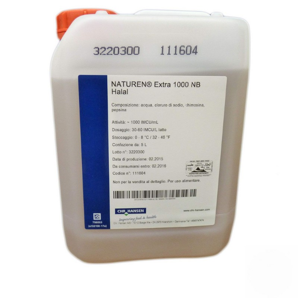 Natural rennet NATUREN® Extra 1000 NB Halal 5 L